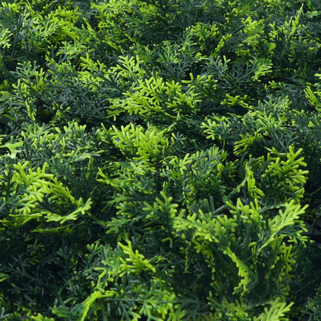 Künstliche Hecke im Set 4, grüne Wand und künstliches Efeu Olive