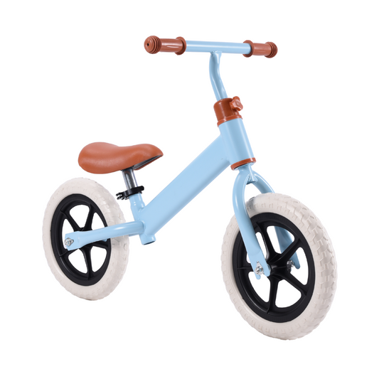 Blue balance bike for kids