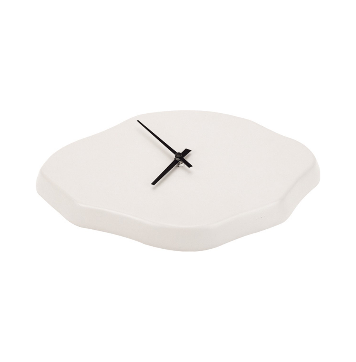 Horloge murale Osaka Japandi aspect béton minimaliste Ø 30 cm