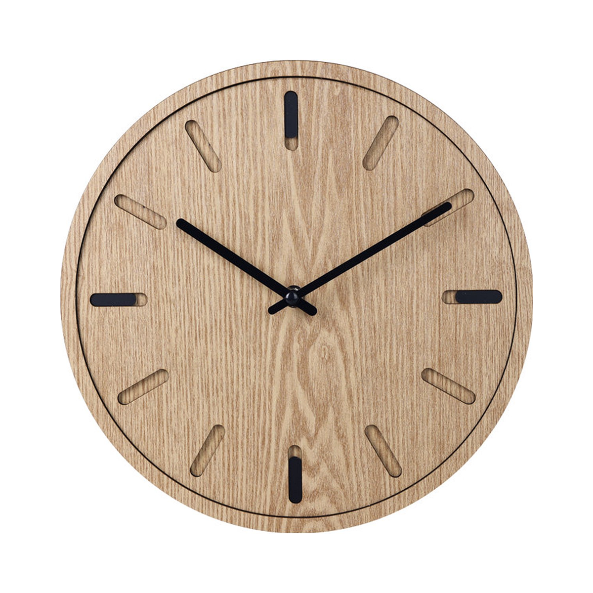 Wall clock Bogota Scandinavian design wood Ø 30 cm