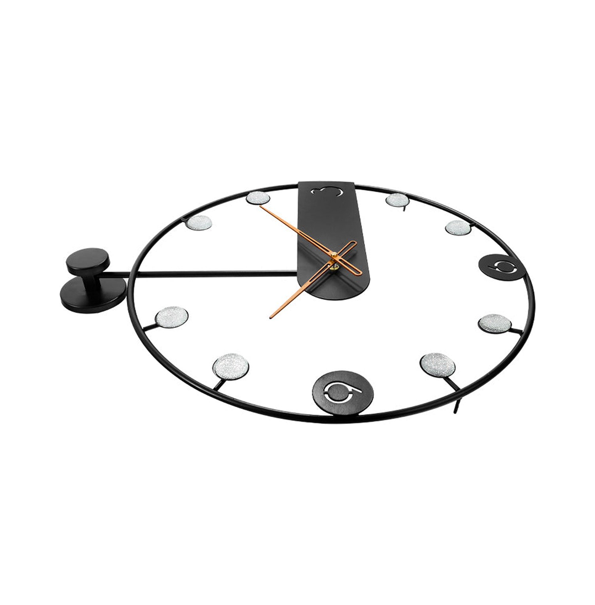 Reloj de pared Manila reloj industrial de lujo de metal Ø 60 cm