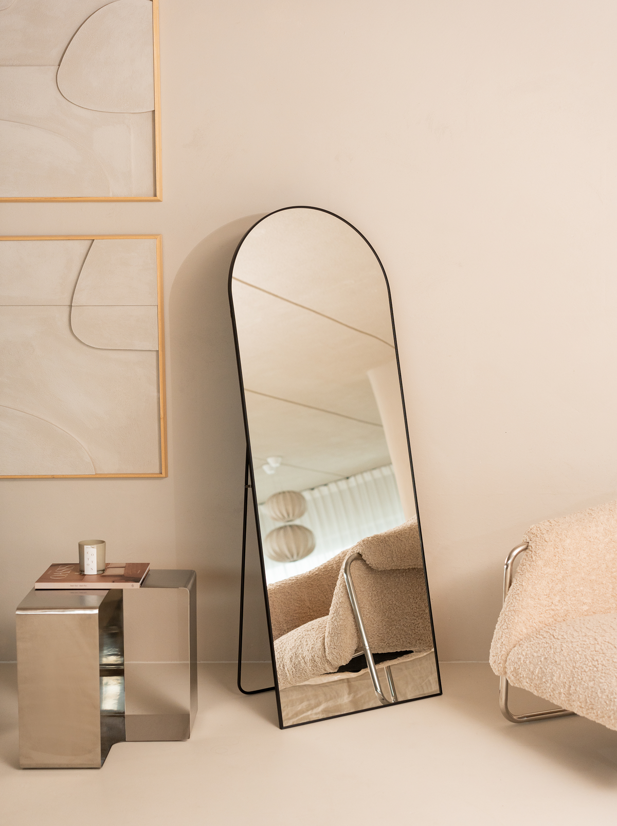 Oval standing mirror Eden