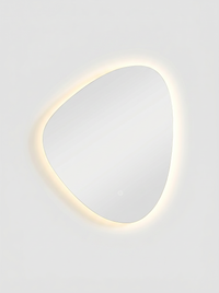 Asymmetrical LED bathroom mirror Noah