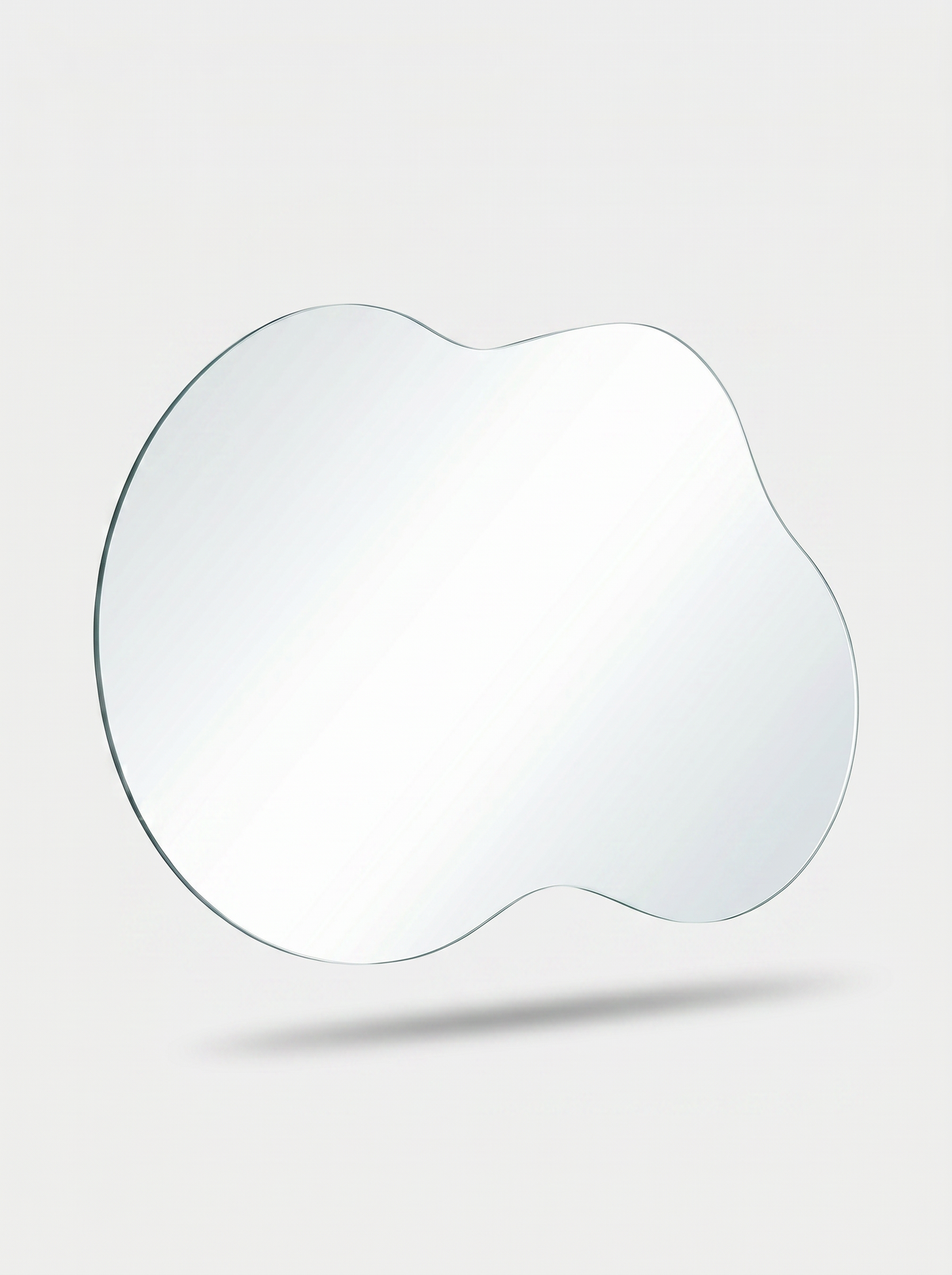 Asymmetrical LED bathroom mirror Nathan