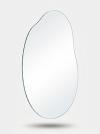 Asymmetrical LED bathroom mirror Lucas