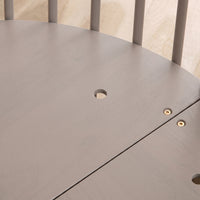 Round baby playpen with wheels and mattress