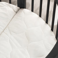 Round baby playpen with wheels and mattress