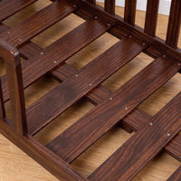 Children's house shaped bed with safety rails