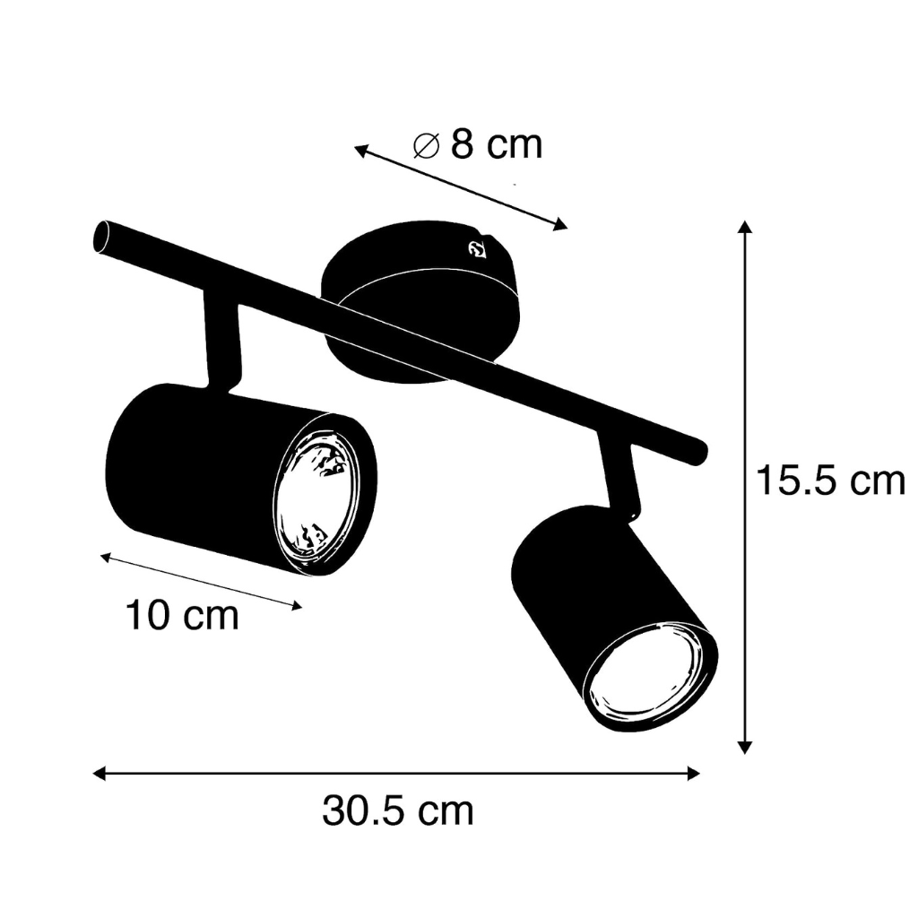 SensaHome 2-point surface-mounted spotlight