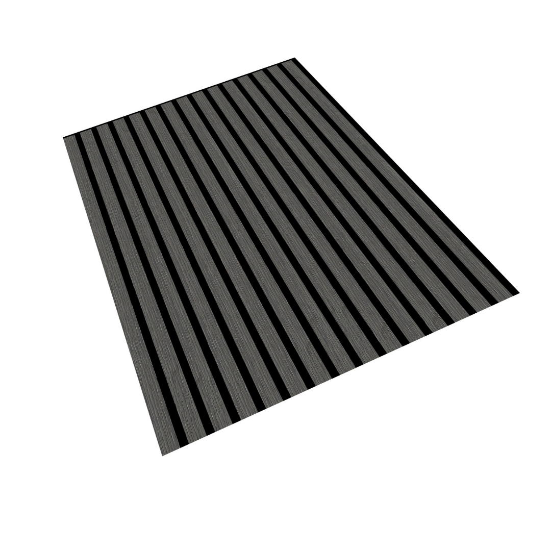 SensaHome Akupanels Set med 4 - Högkvalitativa träpaneler - Akustiska väggpaneler - TRÄ Paneler - Tillverkad av äkta trä - Träfaner på svart filt - 60x60cm - Svart