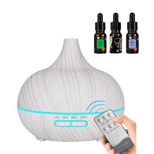 Aroma diffuser ZEN300 includes 3 essential oil bottles