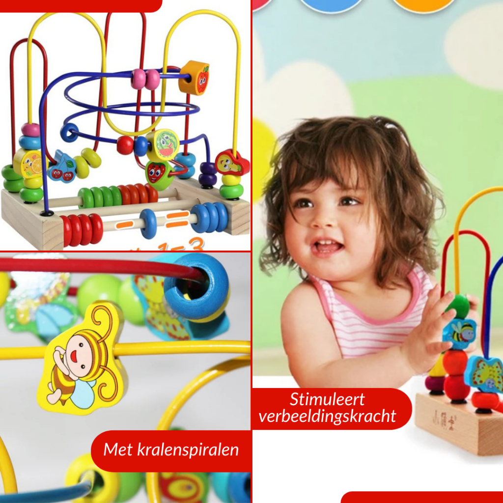 Houten Telraam  - Educatief Speelgoed Rekenrek