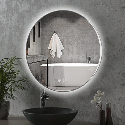 Round bathroom mirror Lena with lighting and heating