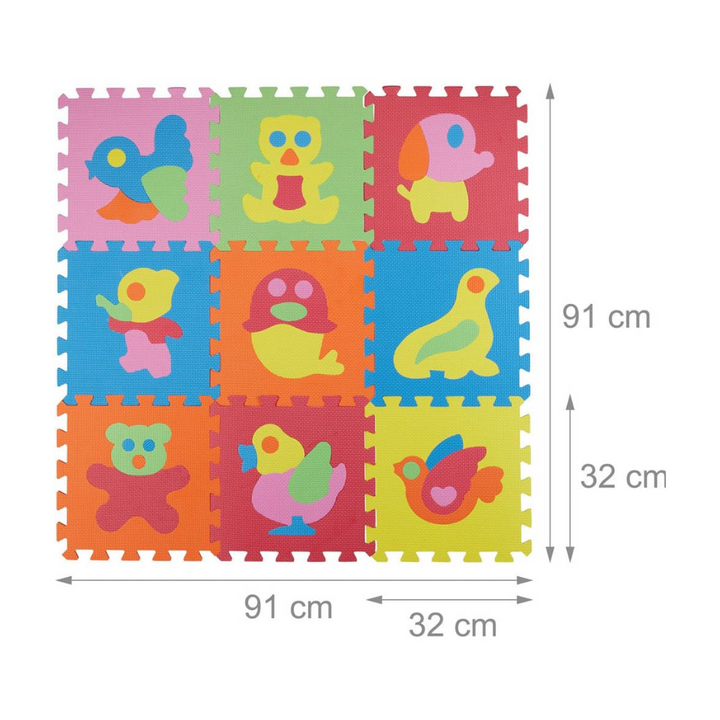 Tappetino puzzle per bambini - Immagini di animali