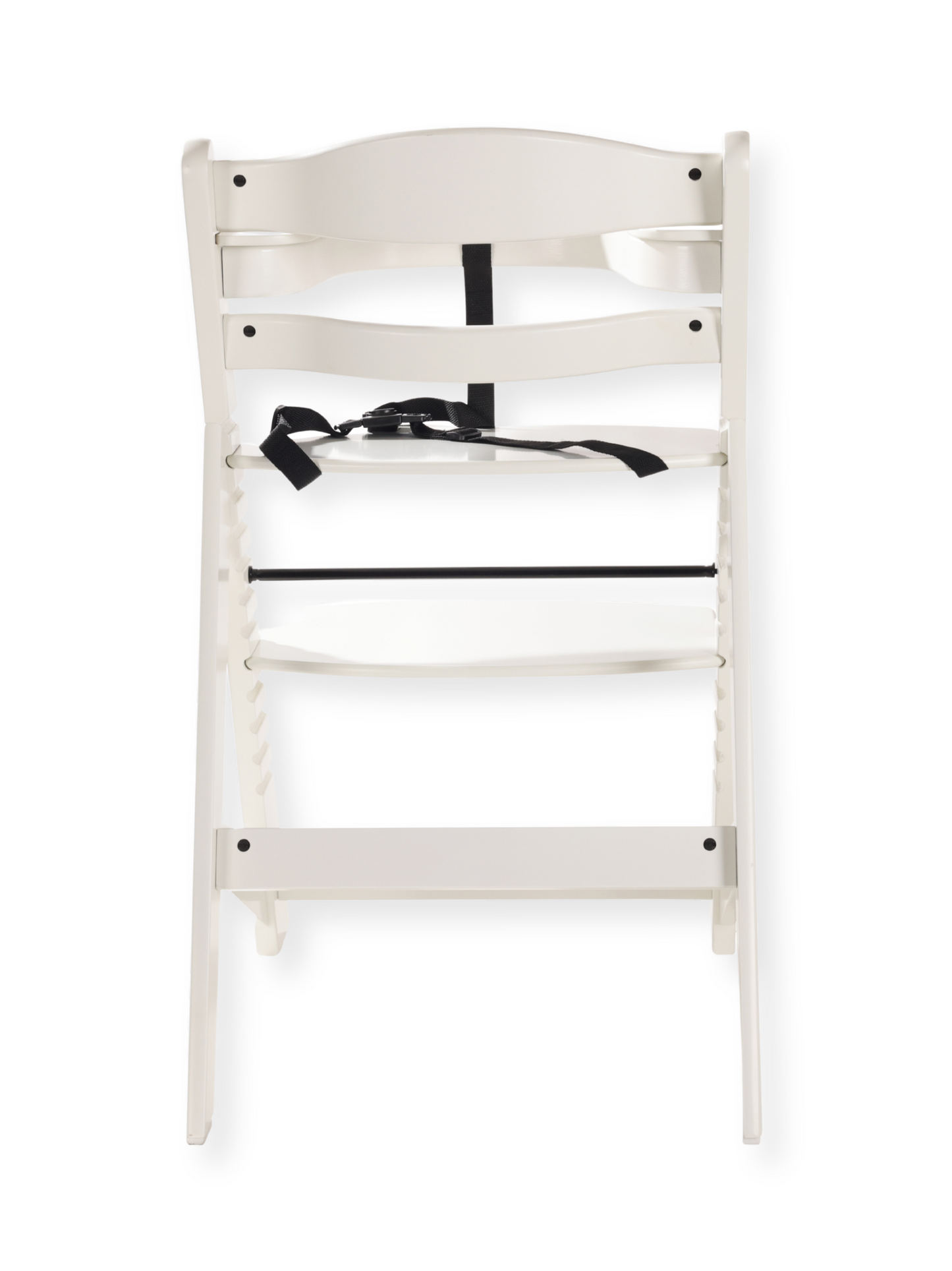 Wooden children's chair with tray and cushion