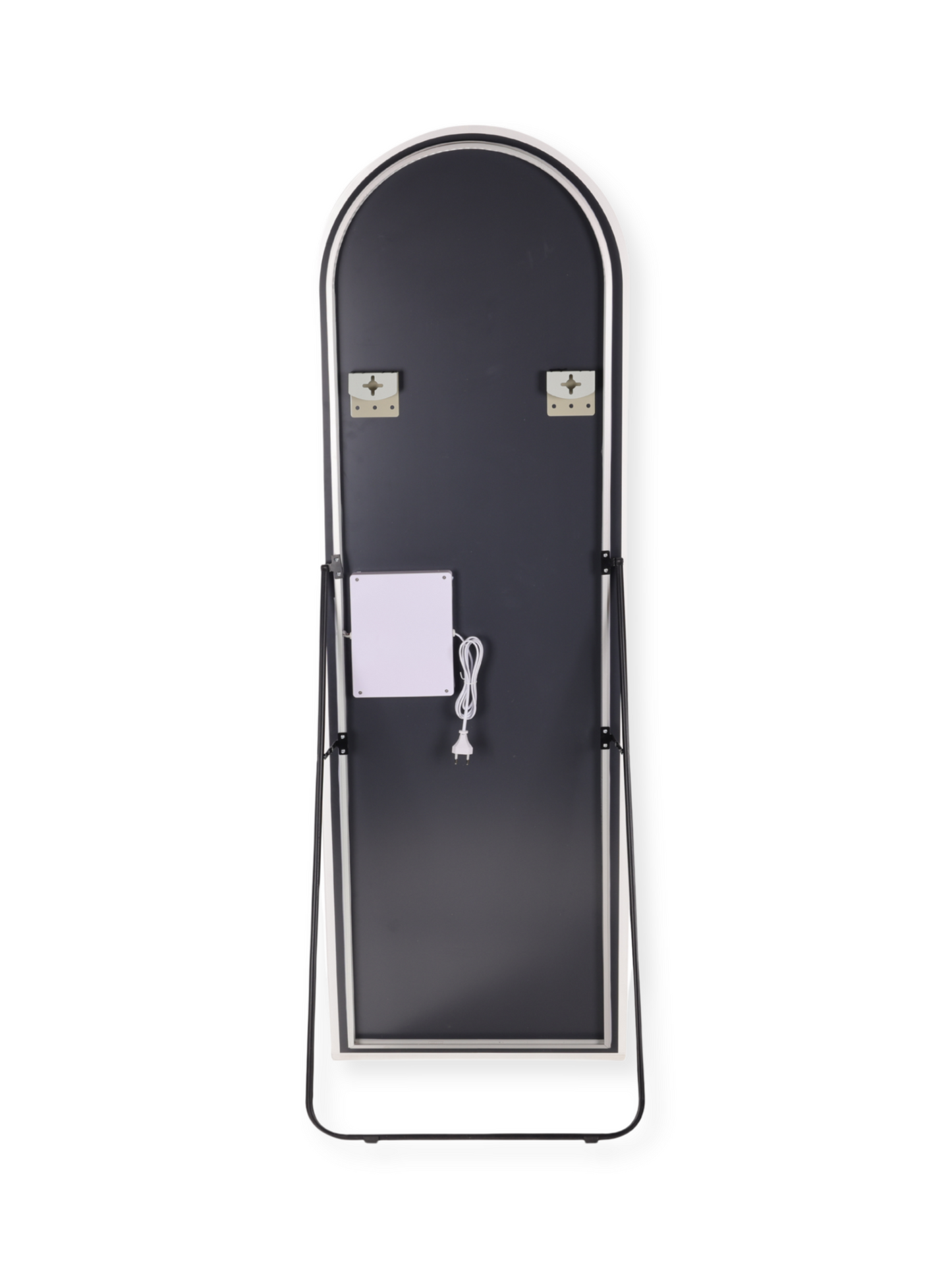 Ovale frameloze staande spiegel Ophelia met LED-verlichting