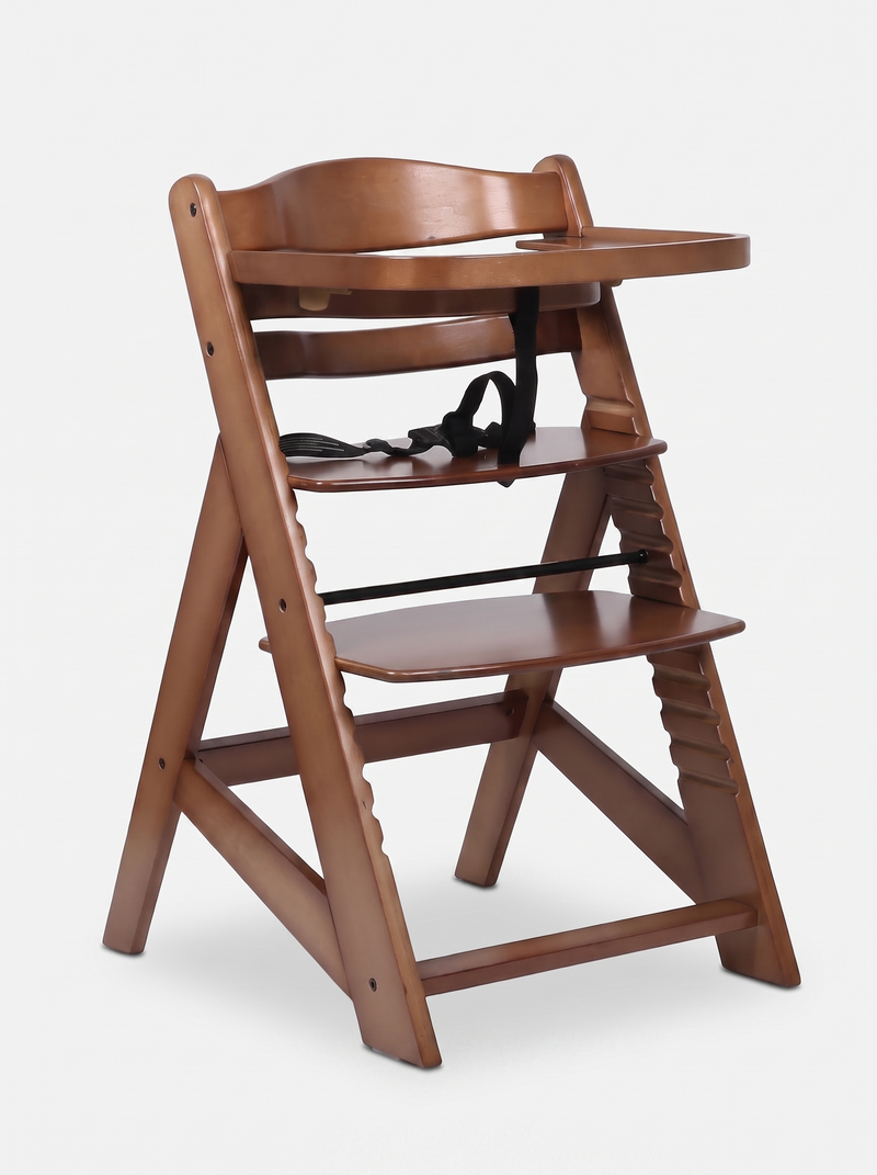 Verstellbarer Hochstuhl mit Tablett und Kissen