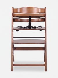 Chaise haute réglable avec plateau et coussin