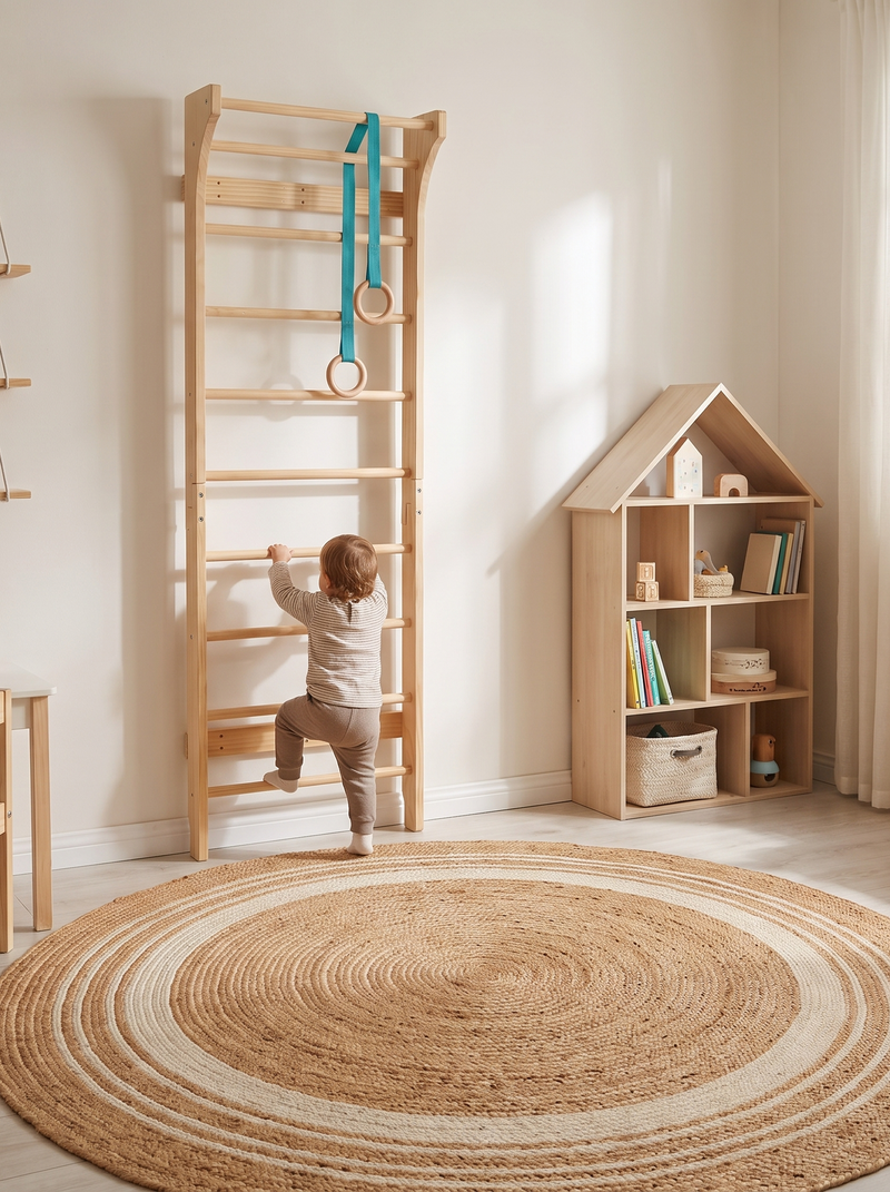 Indoor wall climbing frame Lou