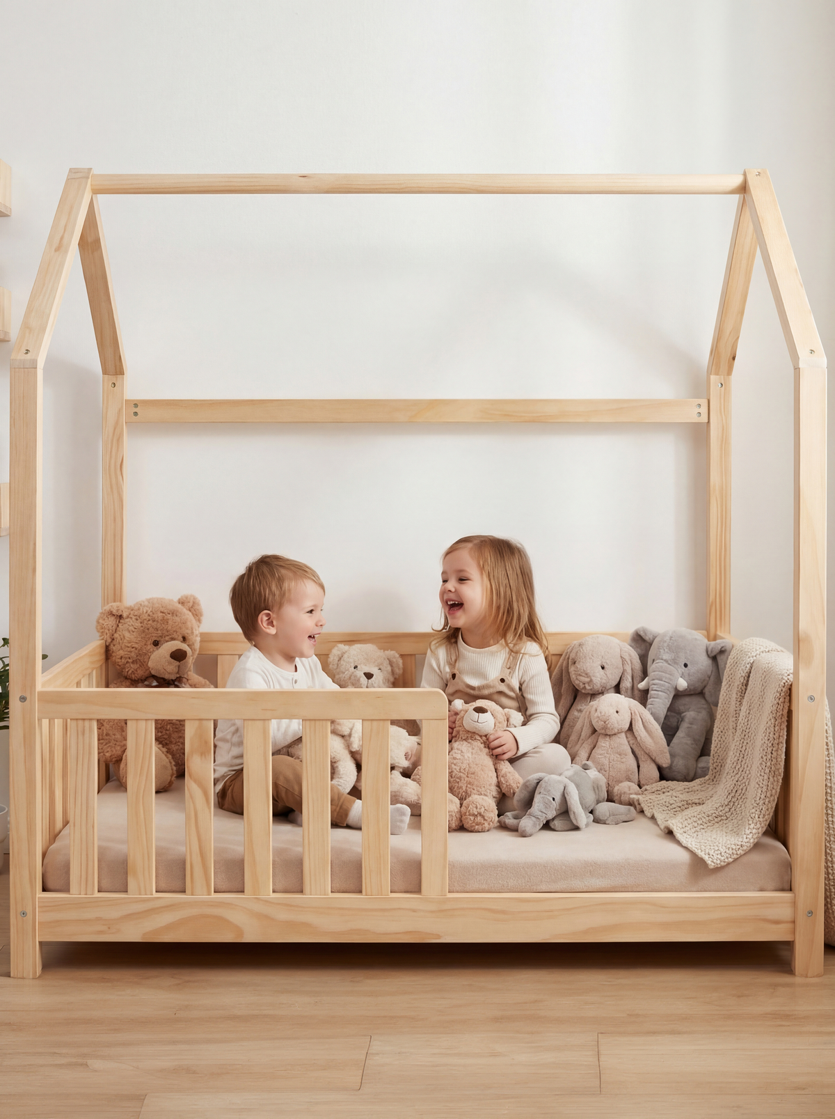 Lit-maison pour enfants avec matelas inclus
