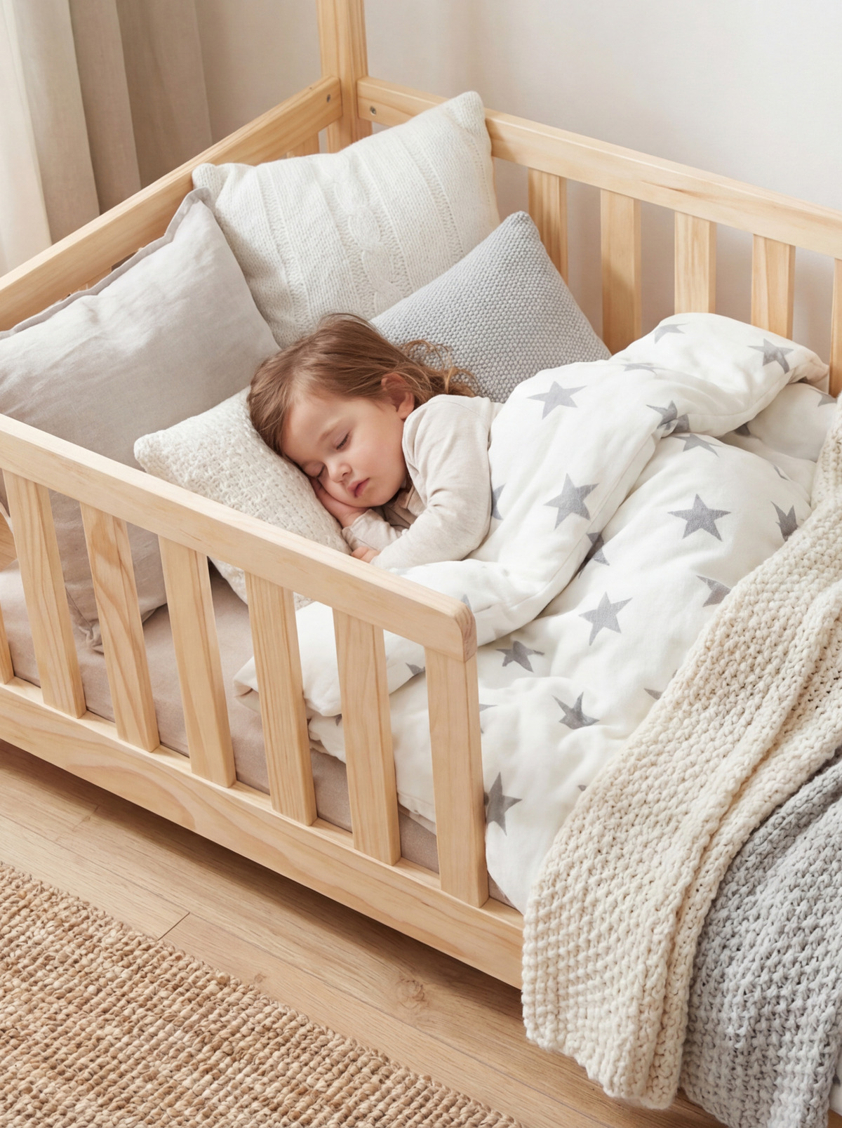 Lit-maison pour enfants avec matelas inclus