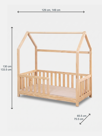 Lit-maison pour enfants avec matelas inclus