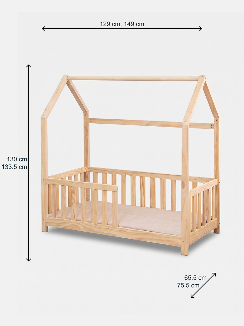 Lit-maison pour enfants avec matelas inclus