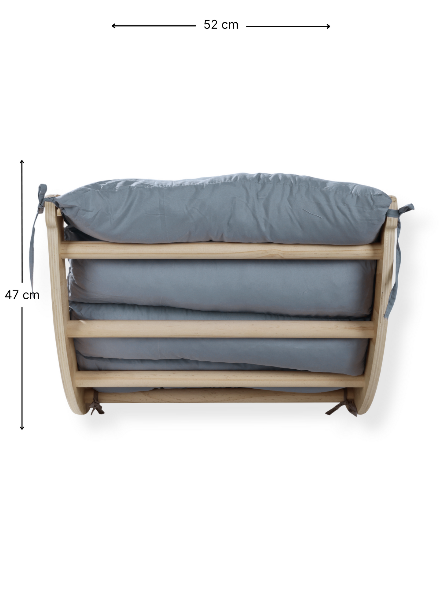 Houten klimboog met kussen