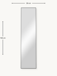 Dimension diagram of the Angelo full-length mirror showing 156 cm height and 39 cm width with measurement arrows