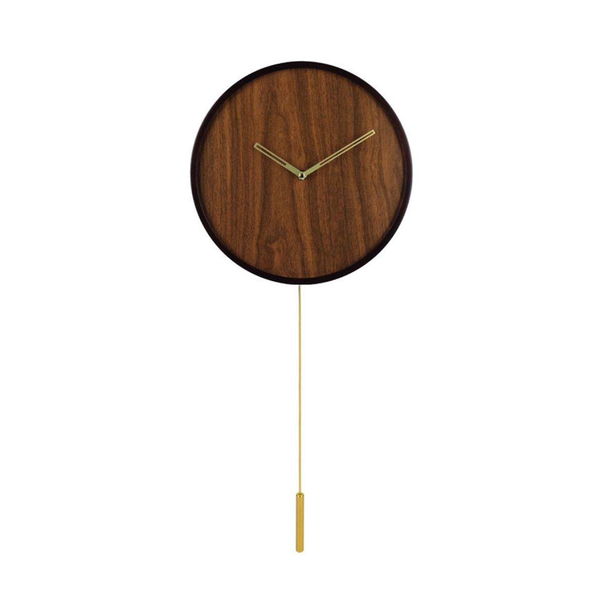 Reloj de pared Stockholm Japandi aspecto madera Ø 30 cm