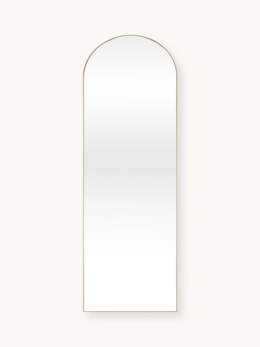 Oval standing mirror with tempered glass Livia