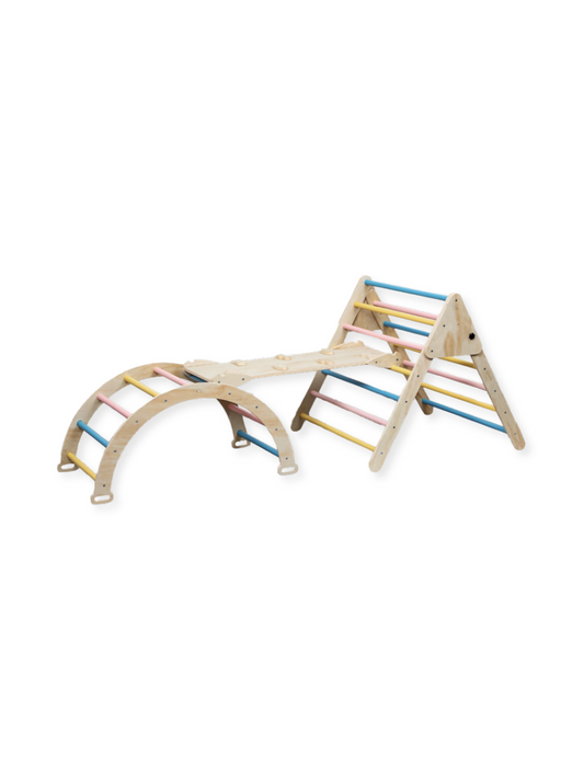 Zusammenklappbares Kletterset mit Rutsche