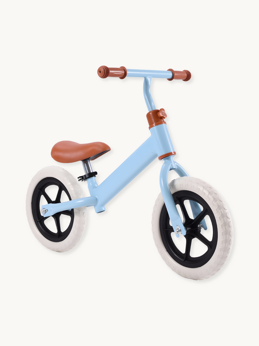 Blue balance bike for kids