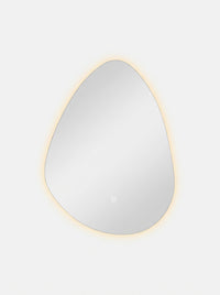 Asymmetrical LED bathroom mirror Oliver