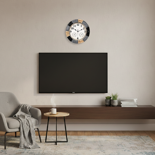 YS1002 waterproof outdoor wall clock Ø33cm