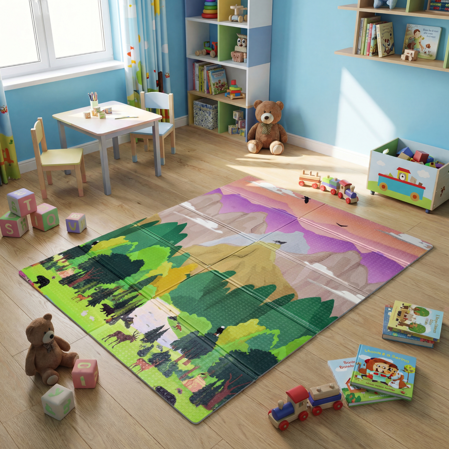 Double-sided XPE foam play mat XPE-009