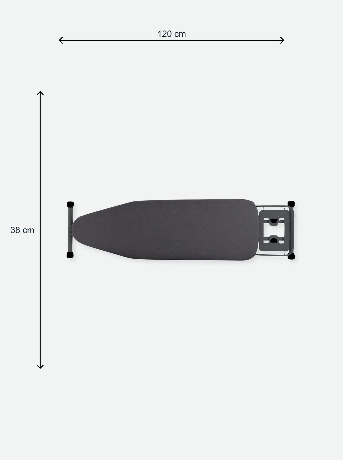 Ironing board with iron rest