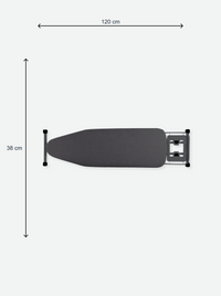 Ironing board with iron rest