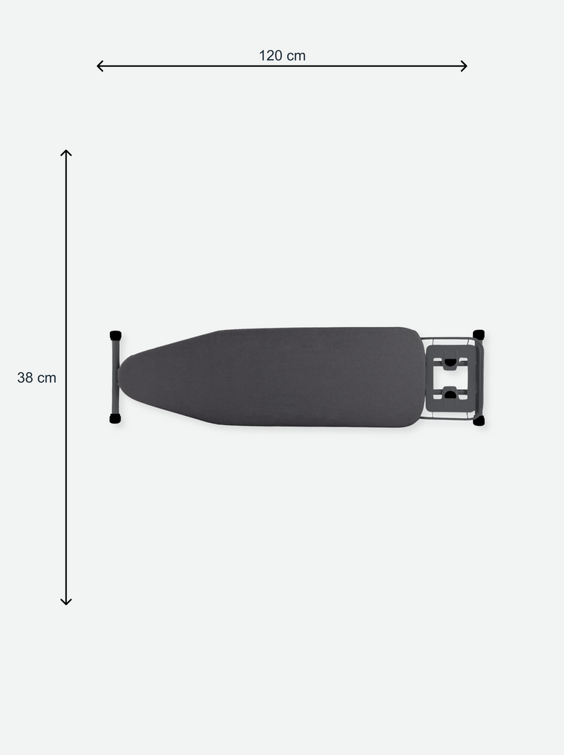 Ironing board with iron rest