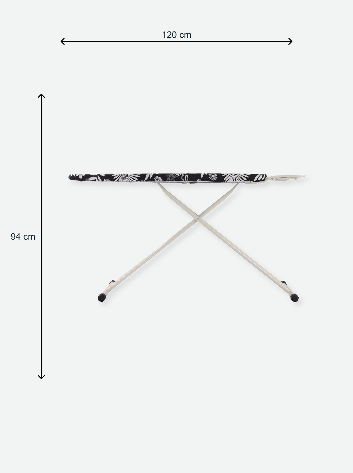 Ironing board with iron rest