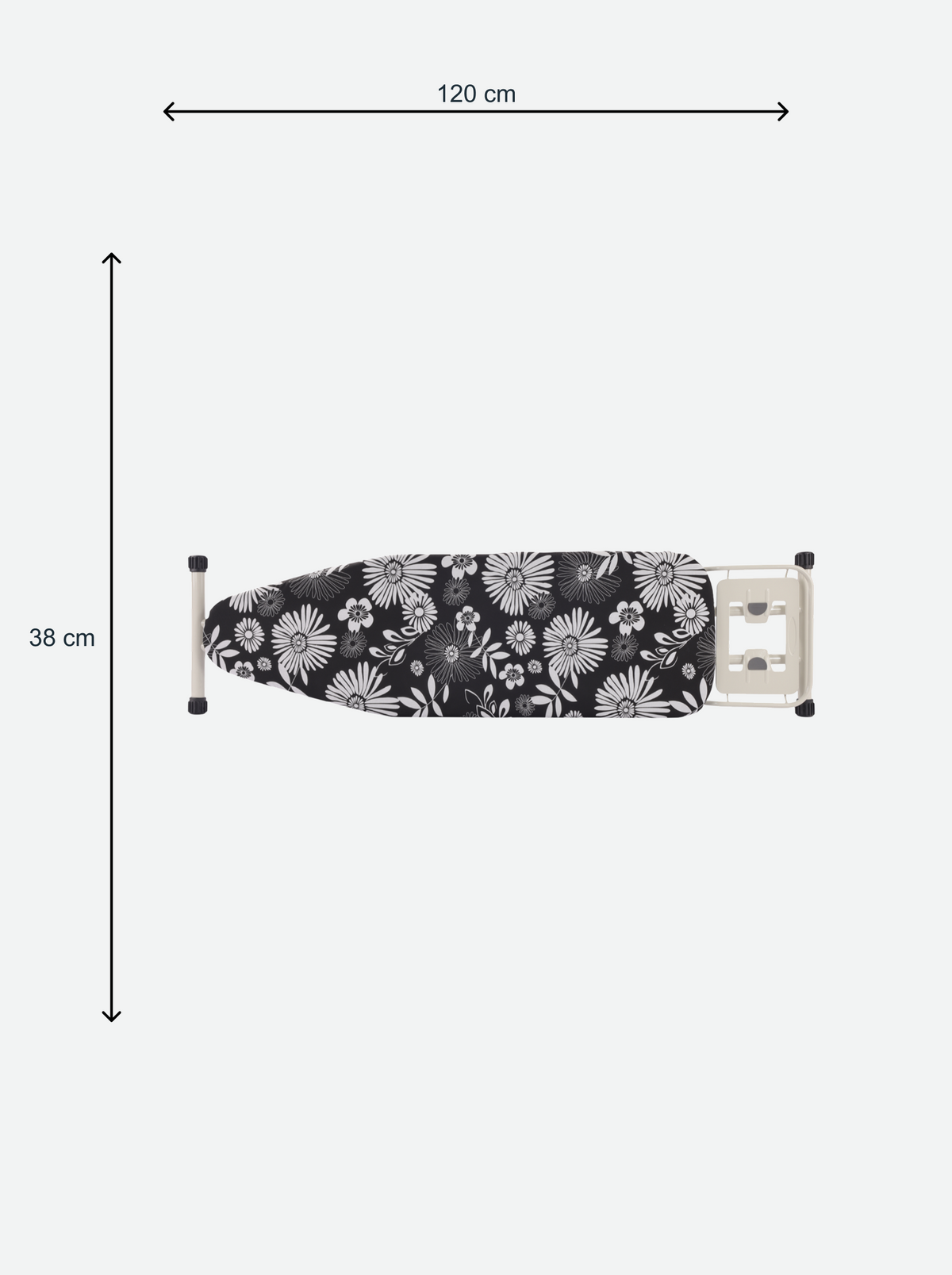 Ironing board with iron rest