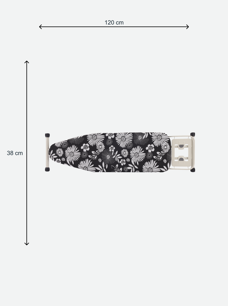Ironing board with iron rest