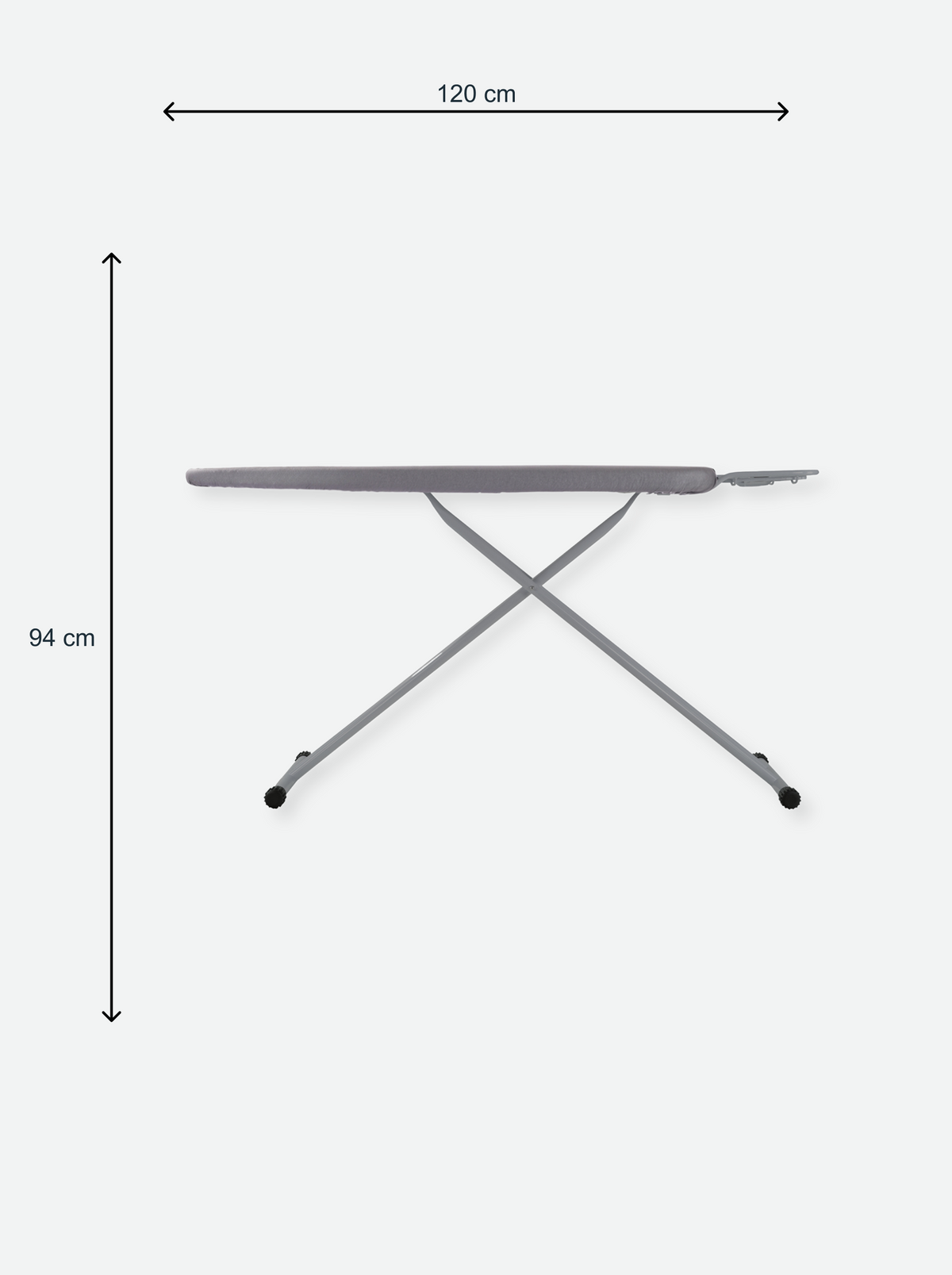 Ironing board with iron rest