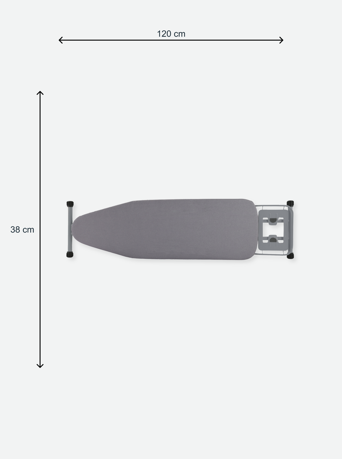 Ironing board with iron rest