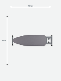 Ironing board with iron rest