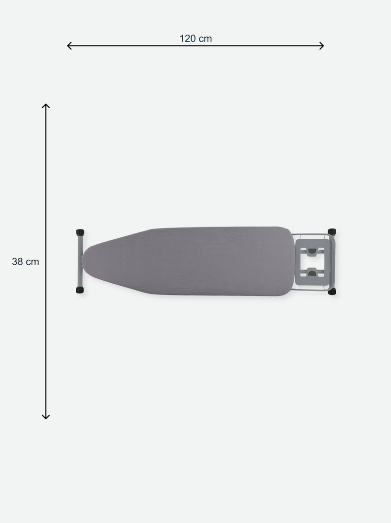 Ironing board with iron rest