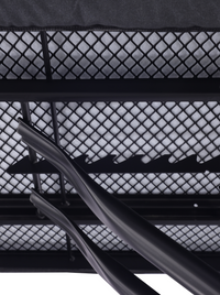 Ironing board with steam unit holder