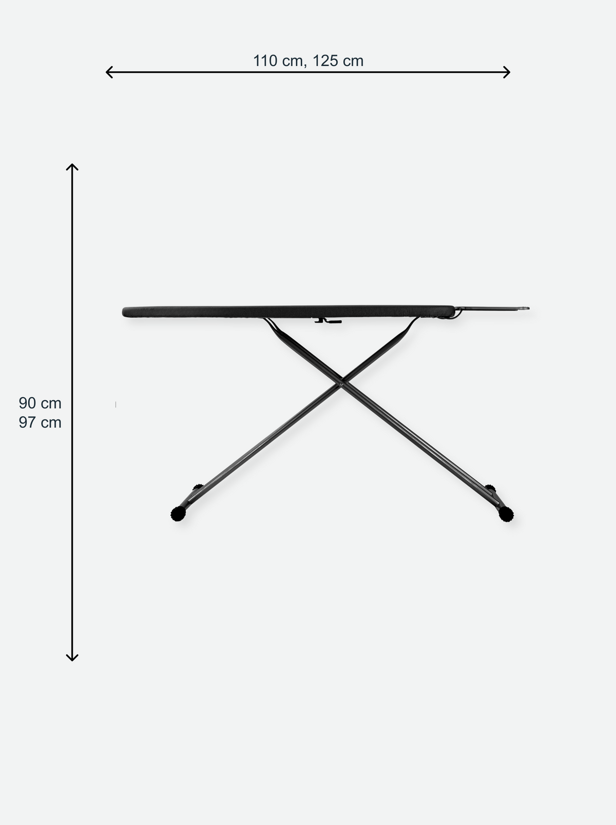 Ironing board with steam unit holder