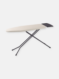 Ironing board with steam unit holder