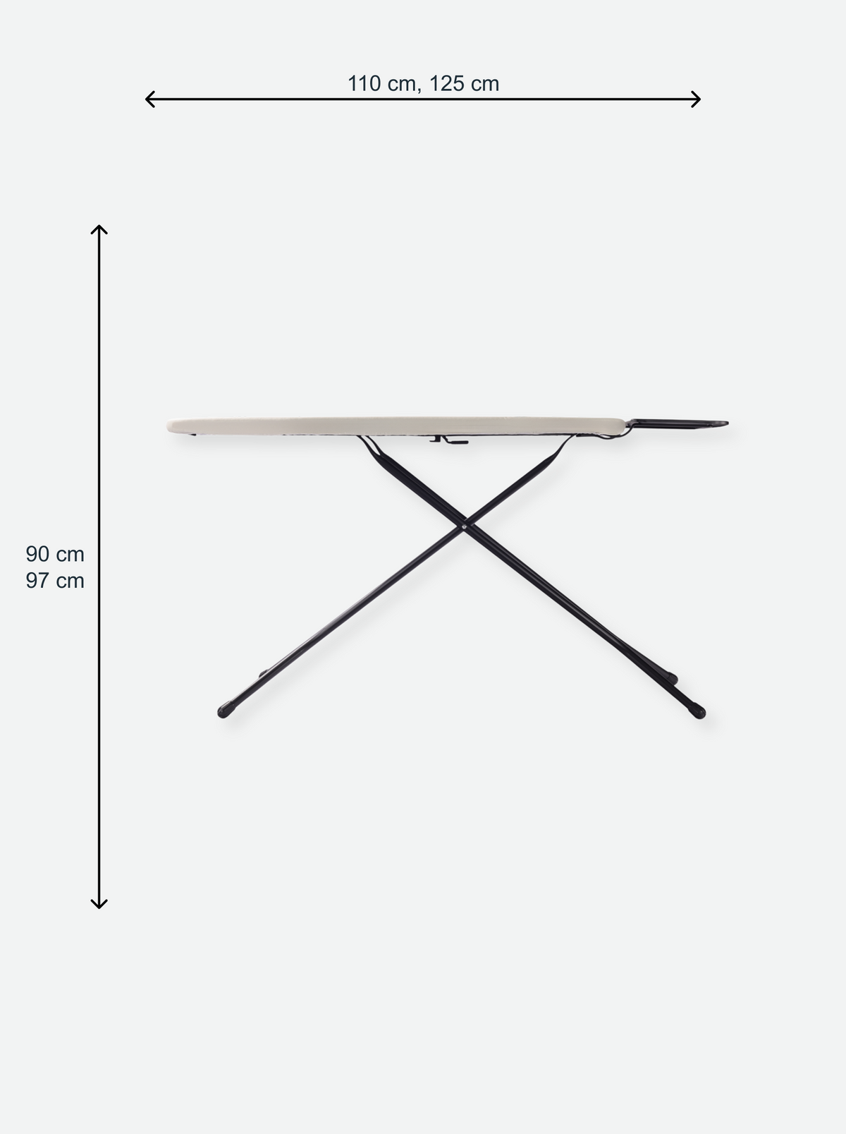 Ironing board with steam unit holder